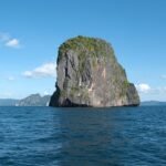 Limestone island in Bacuit Bay, El Nido, Palawan, the destination at the end of the Puerto Princesa to El Nido route