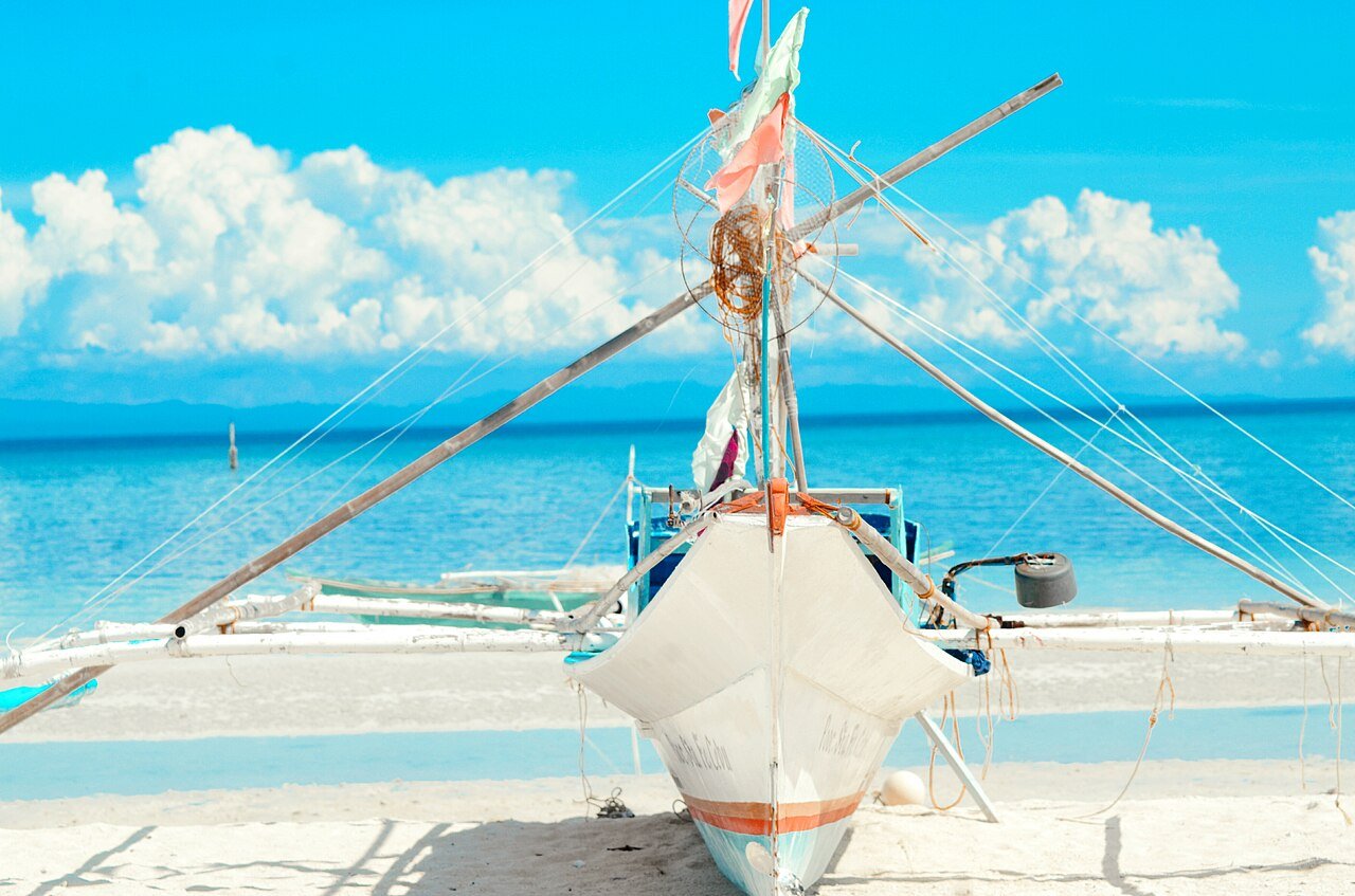 White sand beach on Bantayan Island