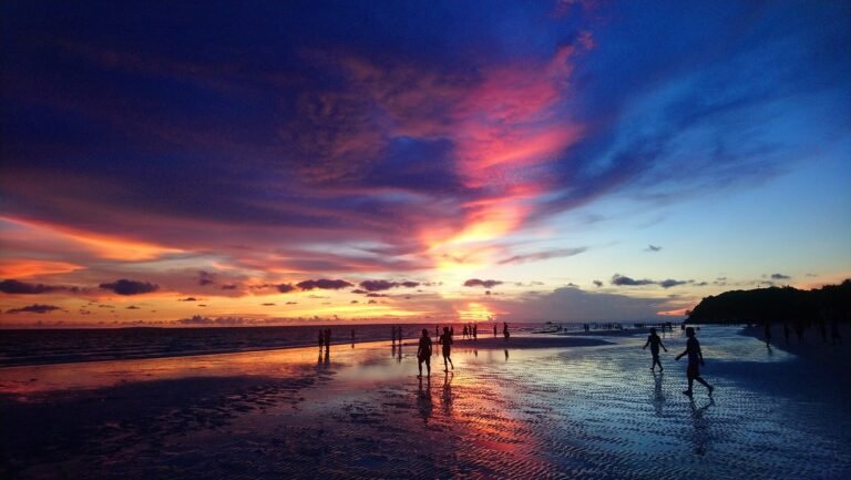 White sand beach in the Philippines