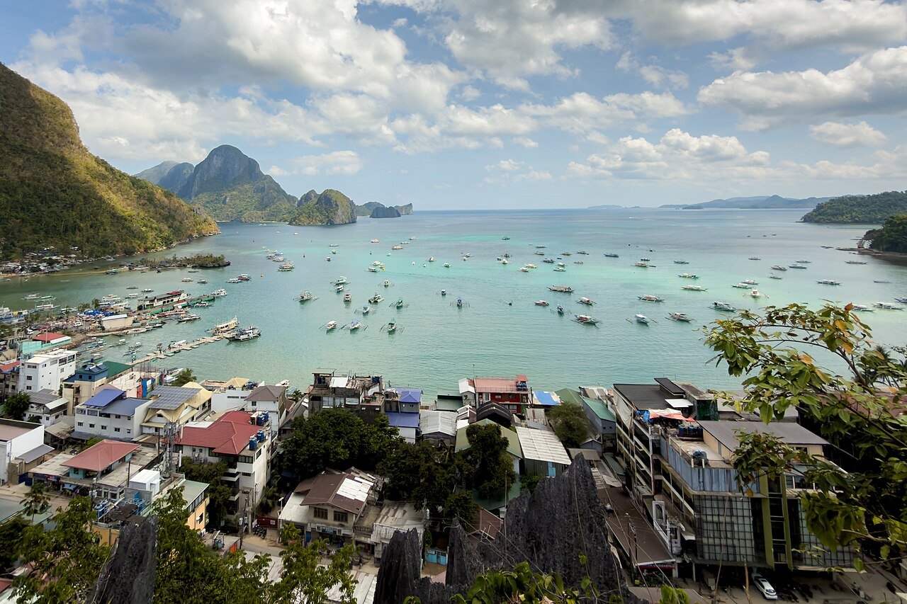 El Nido town beach, Palawan, Philippines