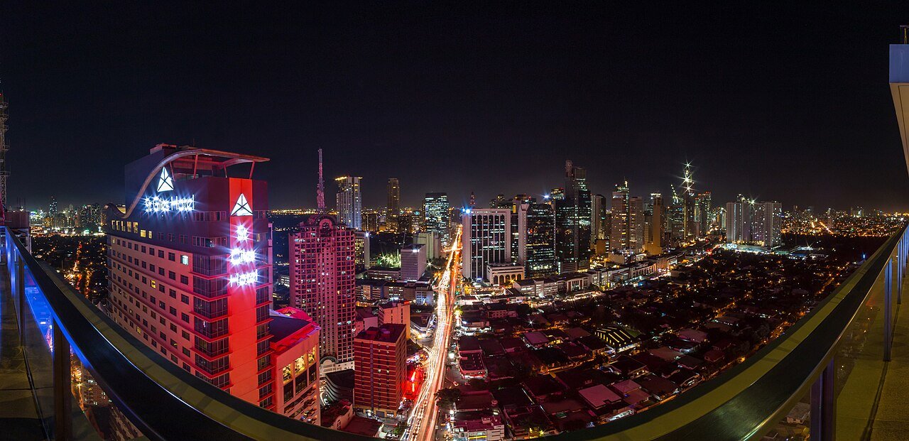Metro Manila at night, where family KTV and hostess KTV venues sit side by side