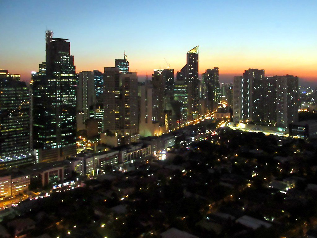 Makati by night, where the bars, KTV rooms and live music venues of Poblacion sit