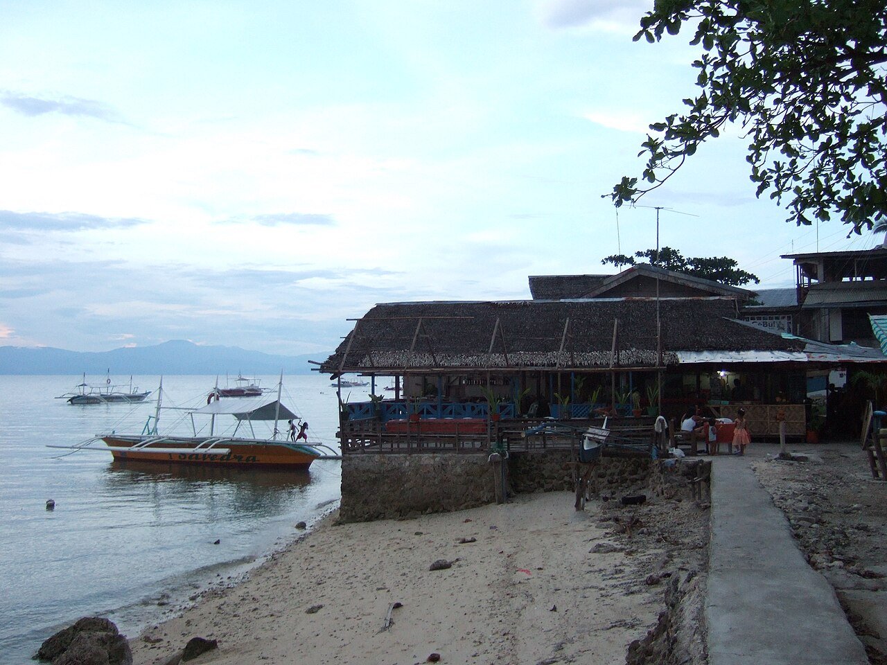 Moalboal Cebu coastline near Panagsama Beach