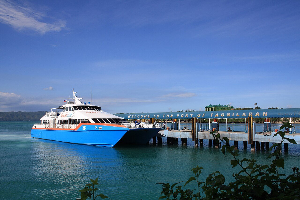 Fastcraft ferry docked at the Port of Tagbilaran, Bohol