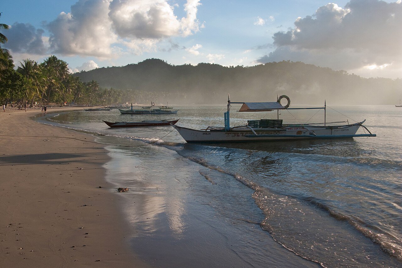 Boats in Port Barton, Palawan