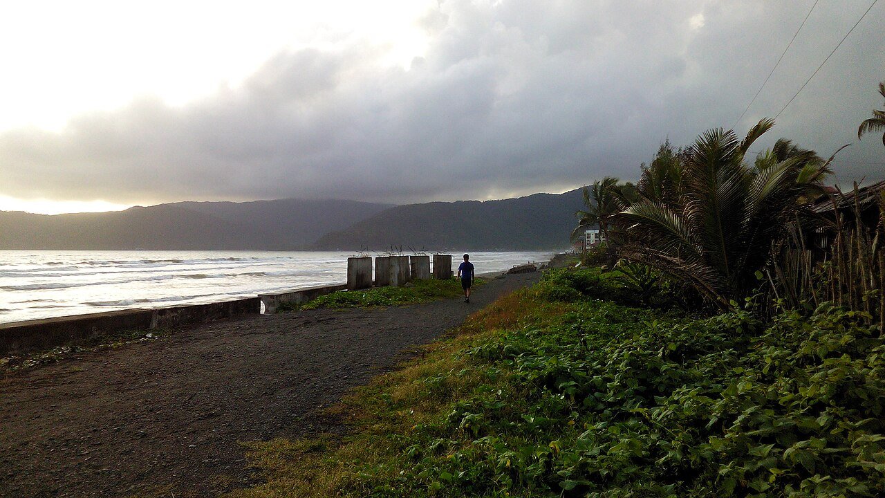 Baler beach in Aurora province, main stop on an Aurora travel guide