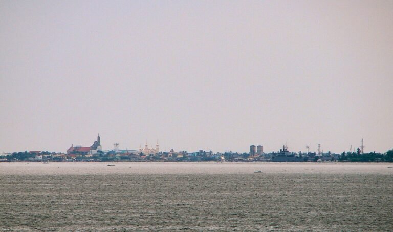 Cavite City along Manila Bay, Philippines