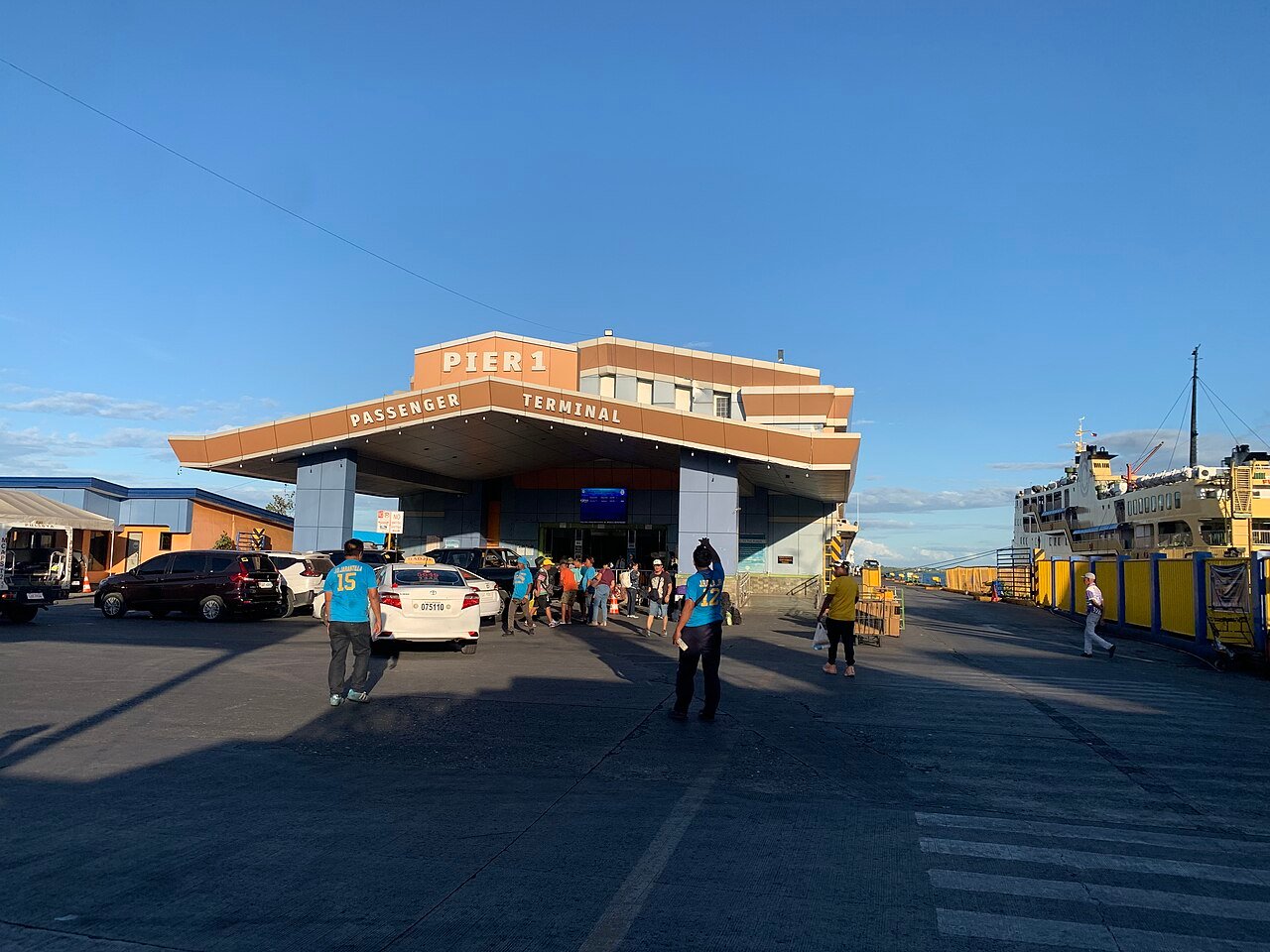 Cebu Port Pier 1, where ferries from Cebu to Surigao depart on the way to Siargao