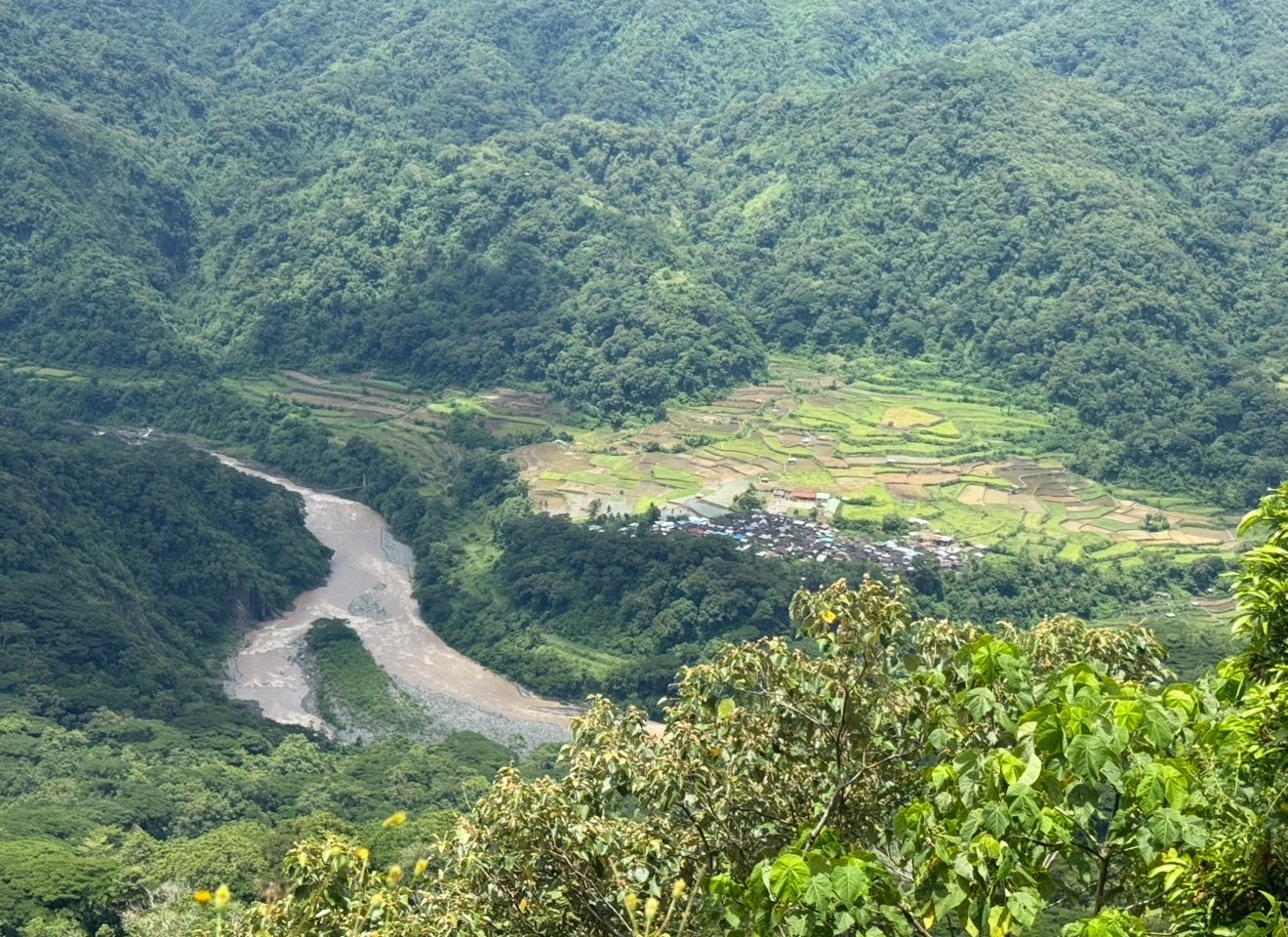 Chico River and rice terraces near Lubuagan, Kalinga