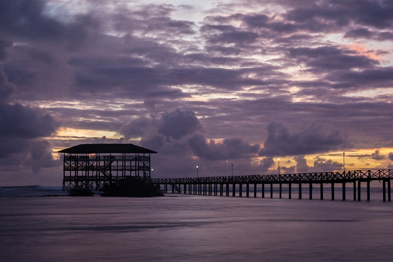 Cloud 9 boardwalk in General Luna, Siargao