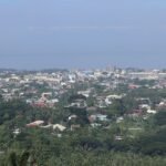 Iligan City skyline overlooking Mount Lelong, Lanao del Norte, Philippines