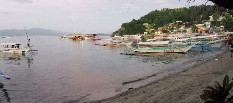 Sabang beach in Puerto Galera Mindoro at the waterfront