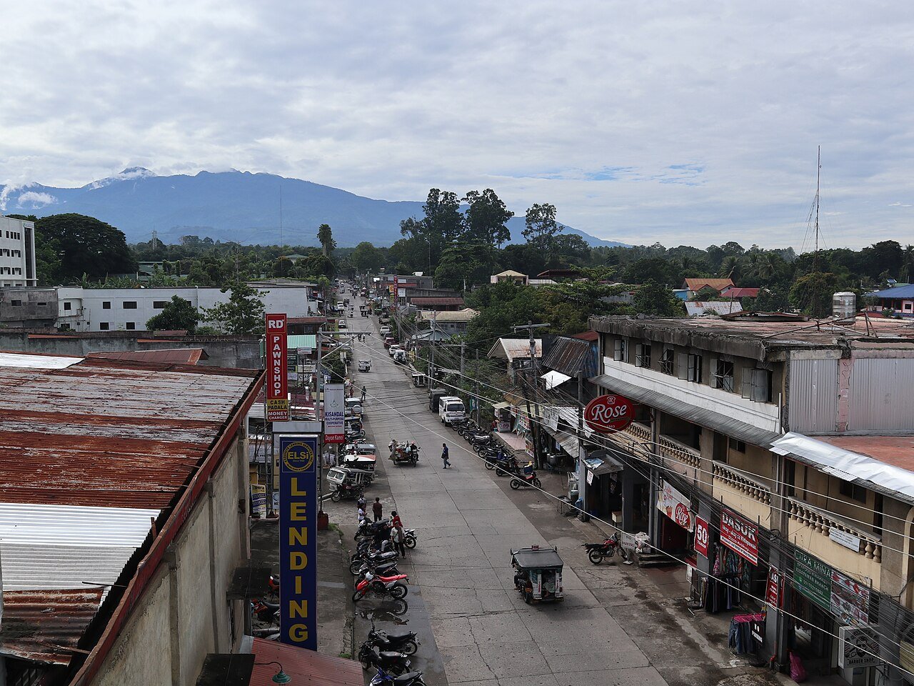 Kidapawan poblacion with Mount Apo view, North Cotabato