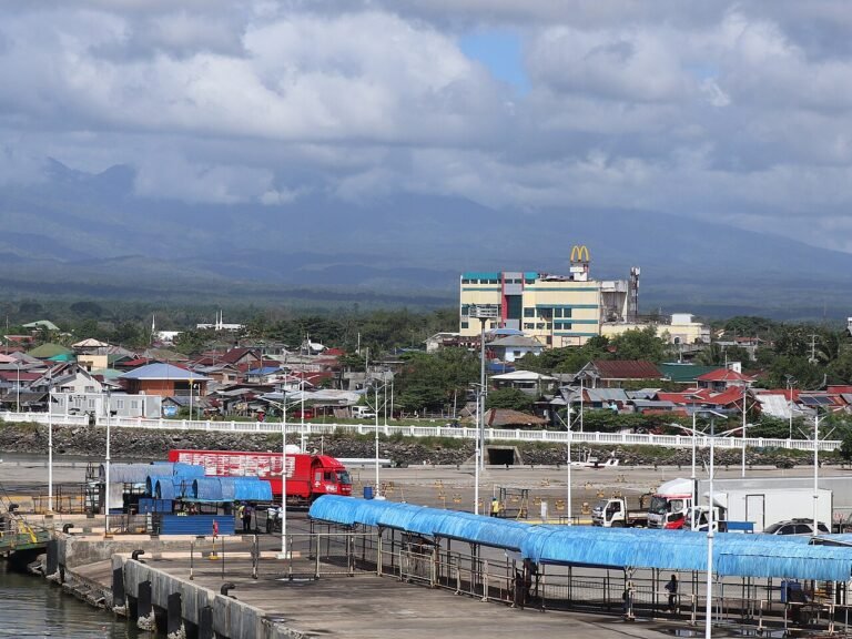 Ozamiz City port and Baybay Santa Cruz waterfront, the arrival point for ferry passengers