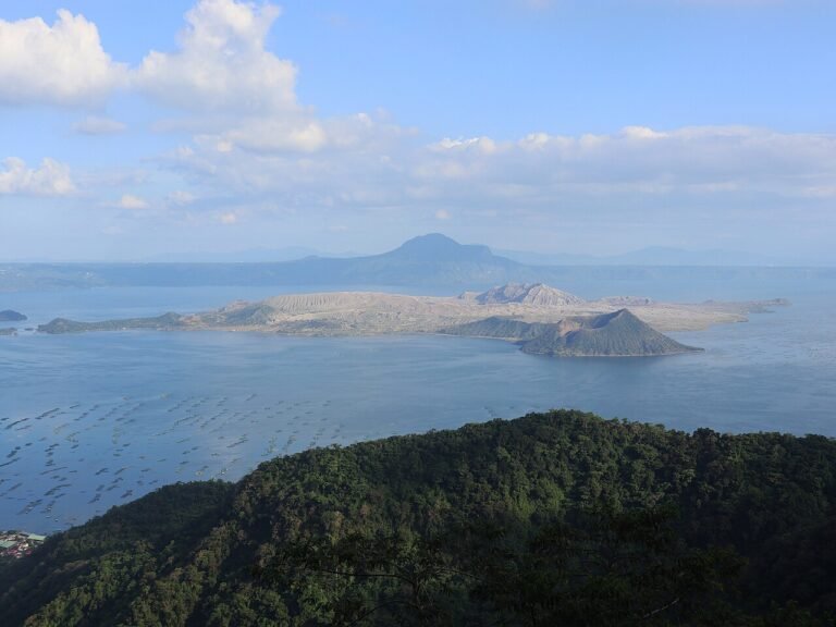Taal Lake and volcano island seen from Tagaytay