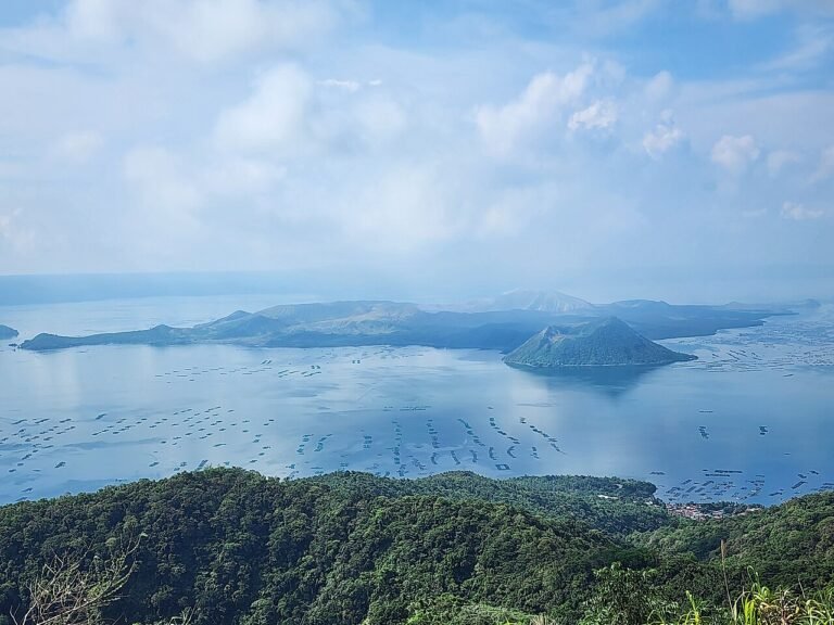 Is Cavite safe for tourists, view of Taal Volcano from Tagaytay ridge