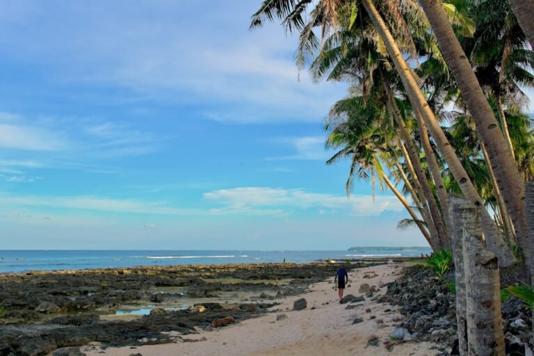 Tuazon Point surf break in Siargao Island Philippines