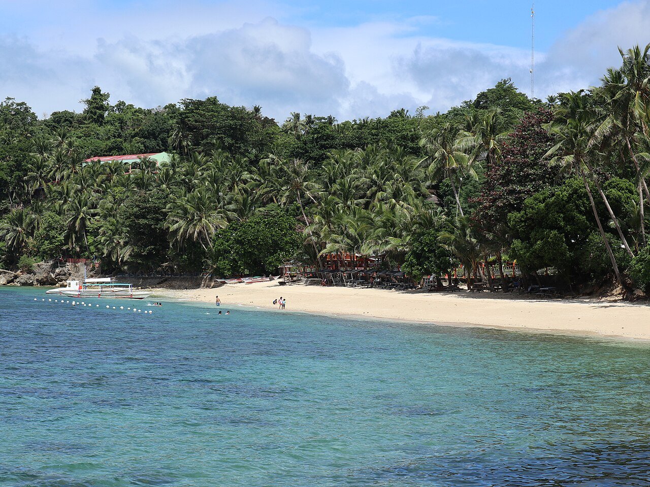 Guisi Beach resort area in Nueva Valencia, one option for where to stay in Guimaras